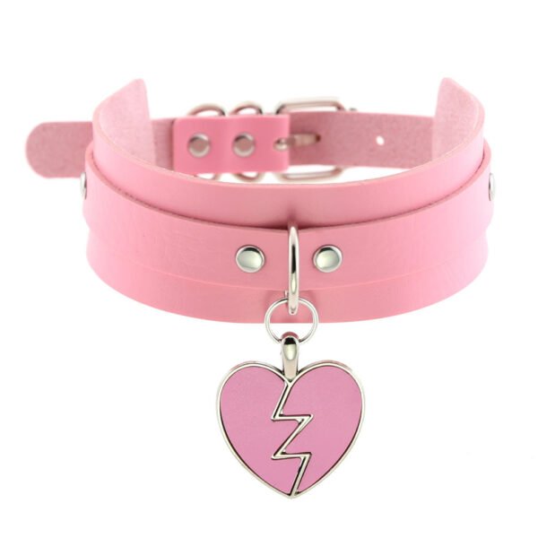 Gargantilha Coração Rosa