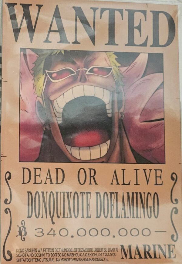 Wanted Poster - Donquixote DoFlamingo
