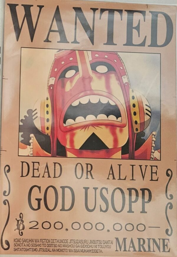 Wanted Poster - god Usopp