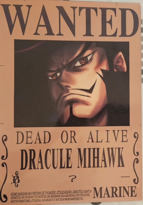 Wanted Poster - Dracule Mihawk