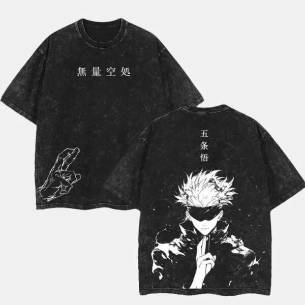 Gojo Satoru — Vintage Washed Oversized T-Shirt